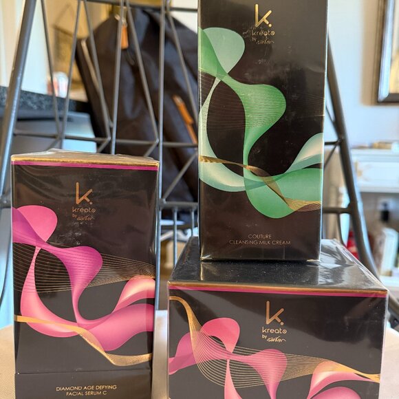 Kreate by Karim Set: Defying Facial Serum C, Cream, & Cleansing Milk Cream - Picture 1 of 8